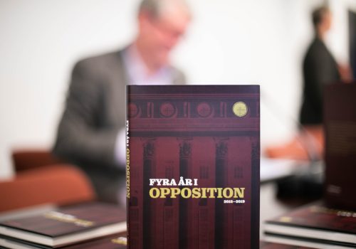 Bild på boken Fyra år i opposition