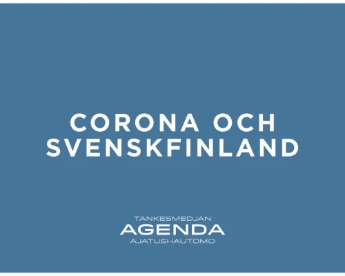 Pärmbild med texten: Corona och Svenskfinland