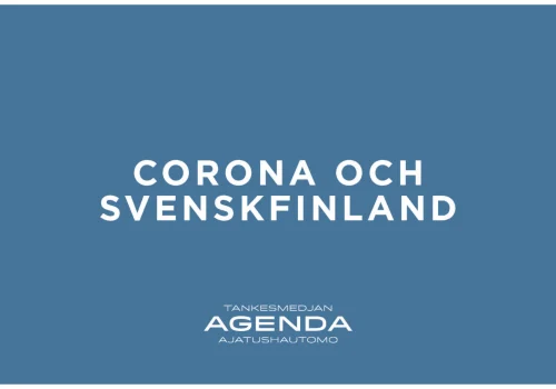 Pärmbild med texten: Corona och Svenskfinland