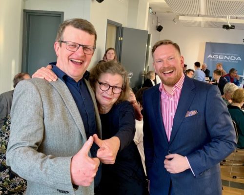 Bild på Kjell Herberts, Anne Suominen och Ted Urho