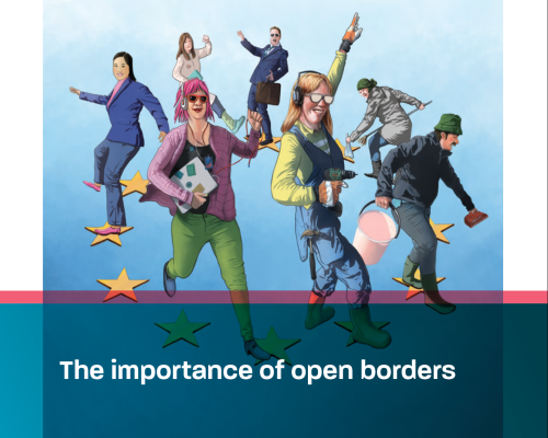 Pärmbild till rapporten "The importance of open borders"